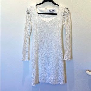Vicki Tiel white lace Dress Sz xs